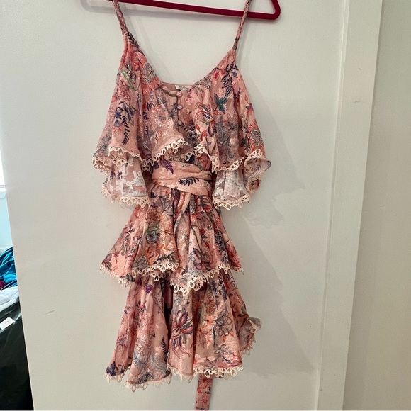 HEMANT & NANDITA KATI TIERED MINI DRESS. Medium. New With Tags - Picture 4 of 10